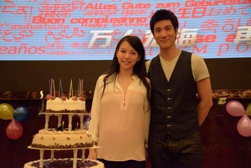 王力宏与妻子 王力宏与妻子